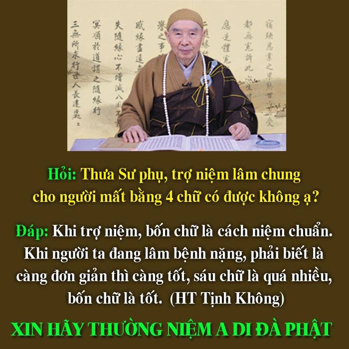 [HỘ NIỆM]: Lúc Trợ Niệm Lâm Chung, Bốn Chữ A Di Đà Phật Cũng Đủ Rồi.